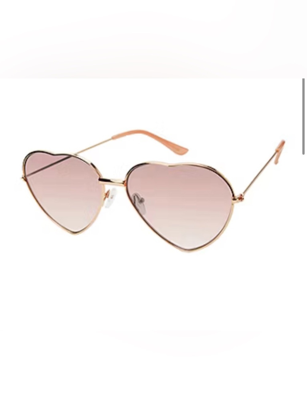 Juicy Couture Heart-Shaped Sunglasses in Pink and Gold - Picture 3 of 6